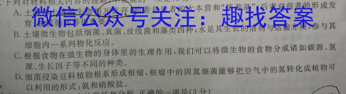 安徽省2023年九年级第一次教学质量检测（23-CZ140c）语文