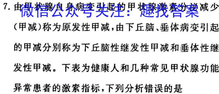 023湖南长沙四县市高三3月联考生物"