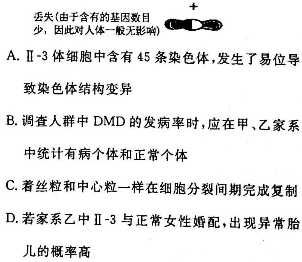 陕西省莲湖区2023年高三第一次模拟考试生物
