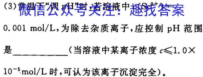 2023年陕西省初中学业水平考试·全真模拟卷（一）A版化学