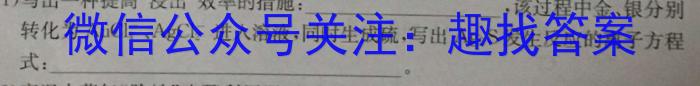 中考必刷卷·安徽省2023年安徽中考第一轮复习卷(四)4化学