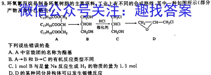 安徽省2023届九年级下学期教学质量调研考试化学
