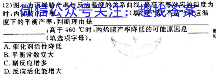 2023年河南省中招考试模拟试卷（二）化学