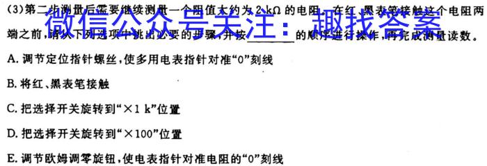 安徽省2025届同步达标月考卷·八年级下学期第一次月考l物理