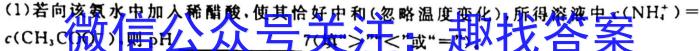 安徽省六安市2023届九年级第一学期期末质量监测化学