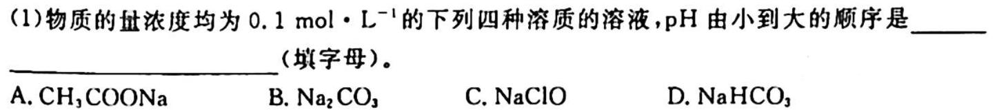 陕西省2023届澄城县九年级摸底考试A版化学