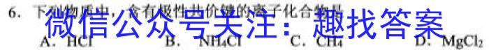 2023年银川一中、昆明一中高三联合考试一模(3月)化学