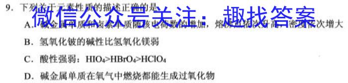 山西省2023年中考导向预测信息试卷（一）化学