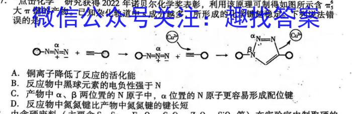 南宁市2022-2023高二上学期期末化学