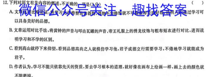 2023年湖南省高三年级高考冲刺试卷（二）语文