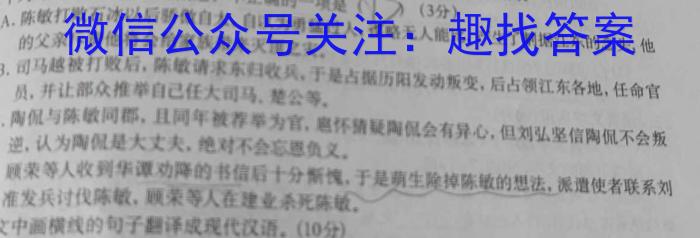 安徽省2023年名校之约·中考导向总复习模拟样卷（七）语文