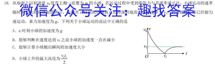 湖湘名校教育联合体/五市十校教研教改共同体2023届高三第三次大联考.物理