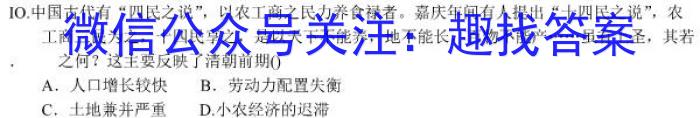 2023年安徽省教育教学联盟大联考·中考密卷（二）历史