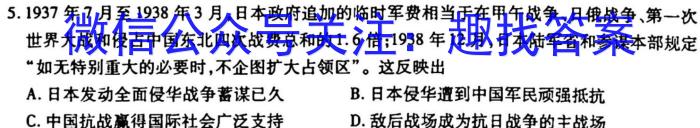 2023湖南长沙四县市高三3月联考历史试卷