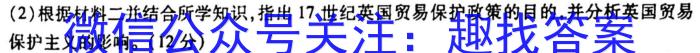 非凡吉创•2023届TOP20创新联盟大联考高三3月联考历史