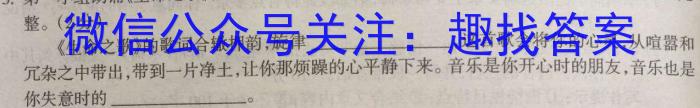 2023届九师联盟高三年级3月质量检测（新高考·河北）语文