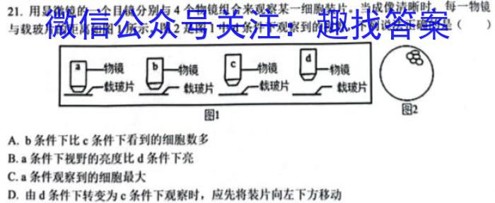安徽省2024届八年级下学期教学评价一生物