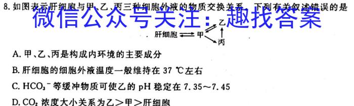 2023年新高考模拟冲刺卷(六)6生物