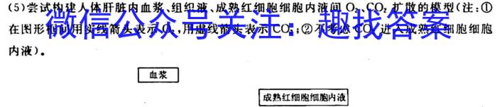 2023年陕西省初中学业水平考试全真模拟（二）生物试卷答案