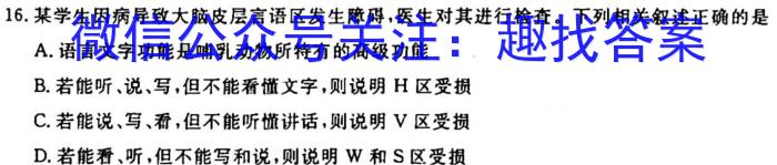 九师联盟 2022-2023学年高三3月质量检测(X/L)G生物