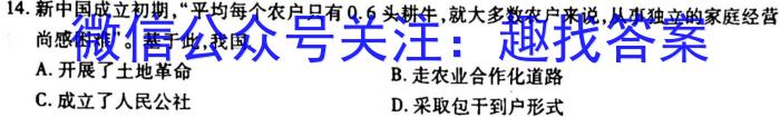 2023年河北高二年级3月联考（23-335B）历史