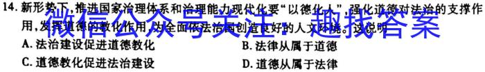 九师联盟 2022-2023学年高三2月质量检测LG政治s