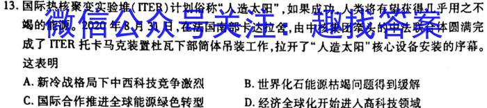 九师联盟 2022~2023学年高三核心模拟卷(下)六历史