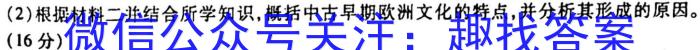 2025届云南省高一年级3月联考历史