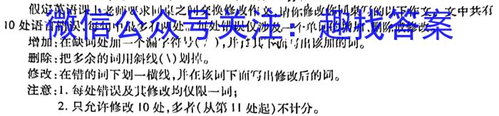 2023届名校之约·中考导向总复习模拟样卷(四)4英语