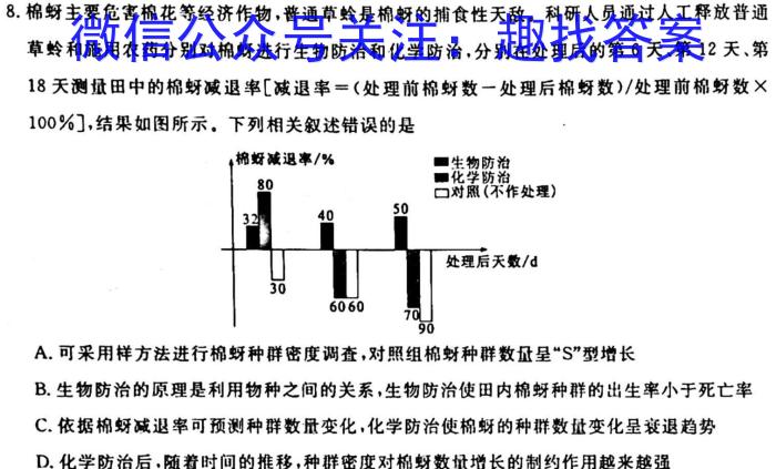 安徽省2023年名校之约·中考导向总复习模拟样卷（七）生物