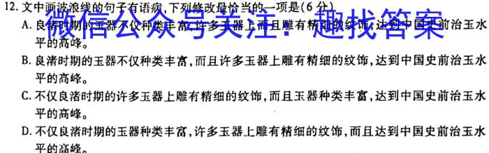 2023衡水金卷先享题信息卷 新高考新教材(六)语文