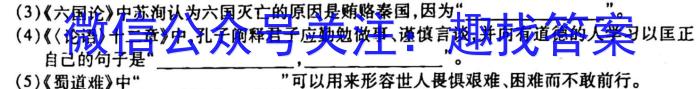 ［衡阳二模］2023年衡阳市高三年级第二次模拟考试语文