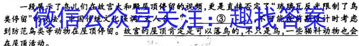 贵州2023年六校联盟高三下学期适应性考试(三)语文