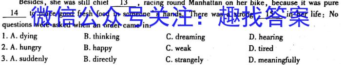 安徽省2023届九年级3月C20联考英语