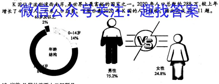 学普试卷·2023届高三第十一次(模拟版)s地理