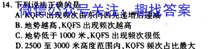 安徽省2022-2023学年八年级下学期教学质量调研一l地理