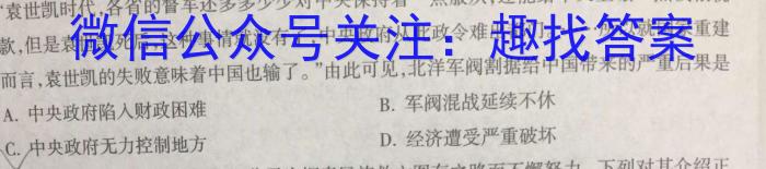 耀正文化(湖南四大名校联合编审)·2023届名校名师模拟卷(五)5历史