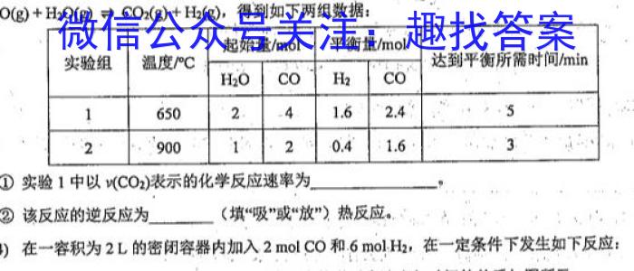 JY锦育2023年安徽省九年级学业水平模拟监测化学