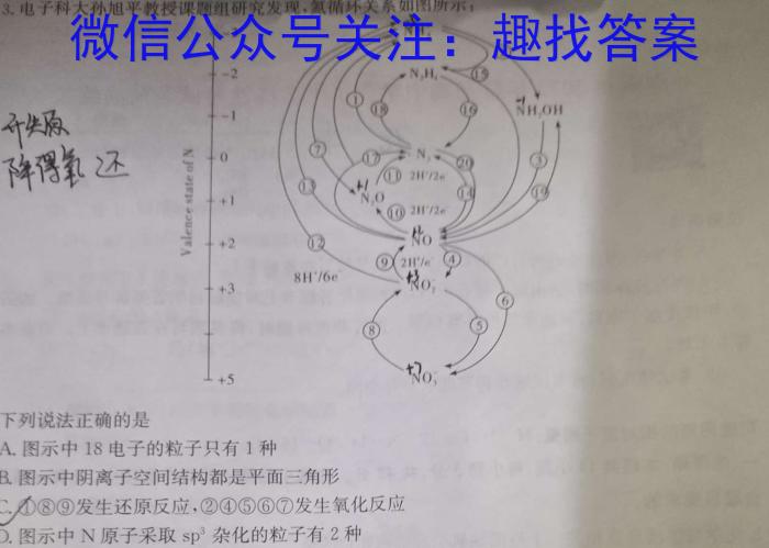 2023毕节二诊高二3月联考化学