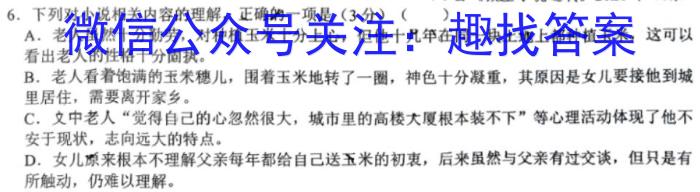 2023年陕西省初中学业水平考试·全真模拟卷（一）B版语文