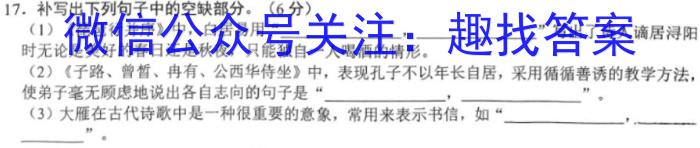 山东省2022-2023学年高二高一第一学期期末教学质量抽测语文