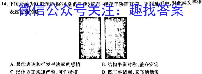 2023届广西省高三年级3月联考历史