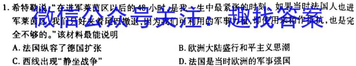 衡水金卷2023届高三3月大联考(新教材)历史