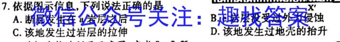 山西省2023年中考总复习预测模拟卷（四）s地理