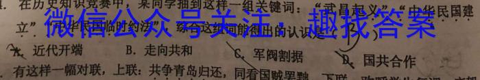 江西省重点中学盟校2023届高三第一次联考历史