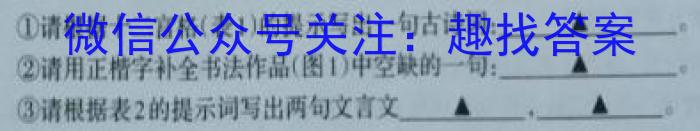 湖南省永州市2023年初中学业水平考试模拟试卷（三）语文
