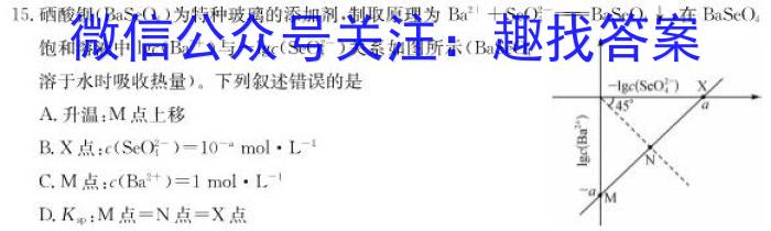 2022-2023学年河北省高二年级下学期3月联考(23-337B)化学