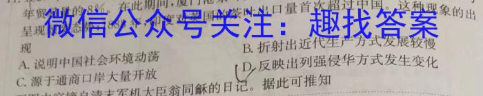 2023年山西省初中学业水平测试信息卷（二）历史