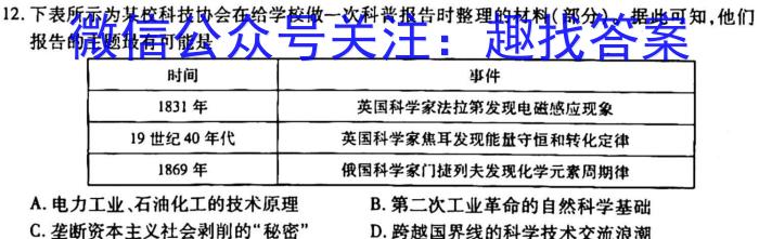 2023届江西省西路片七校高三3月联考政治s