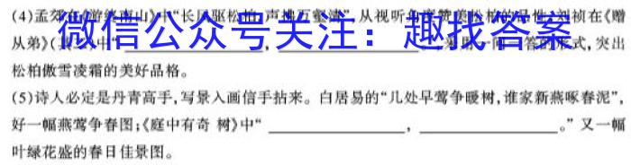 山西省2025届高一金科大联考3月考试语文